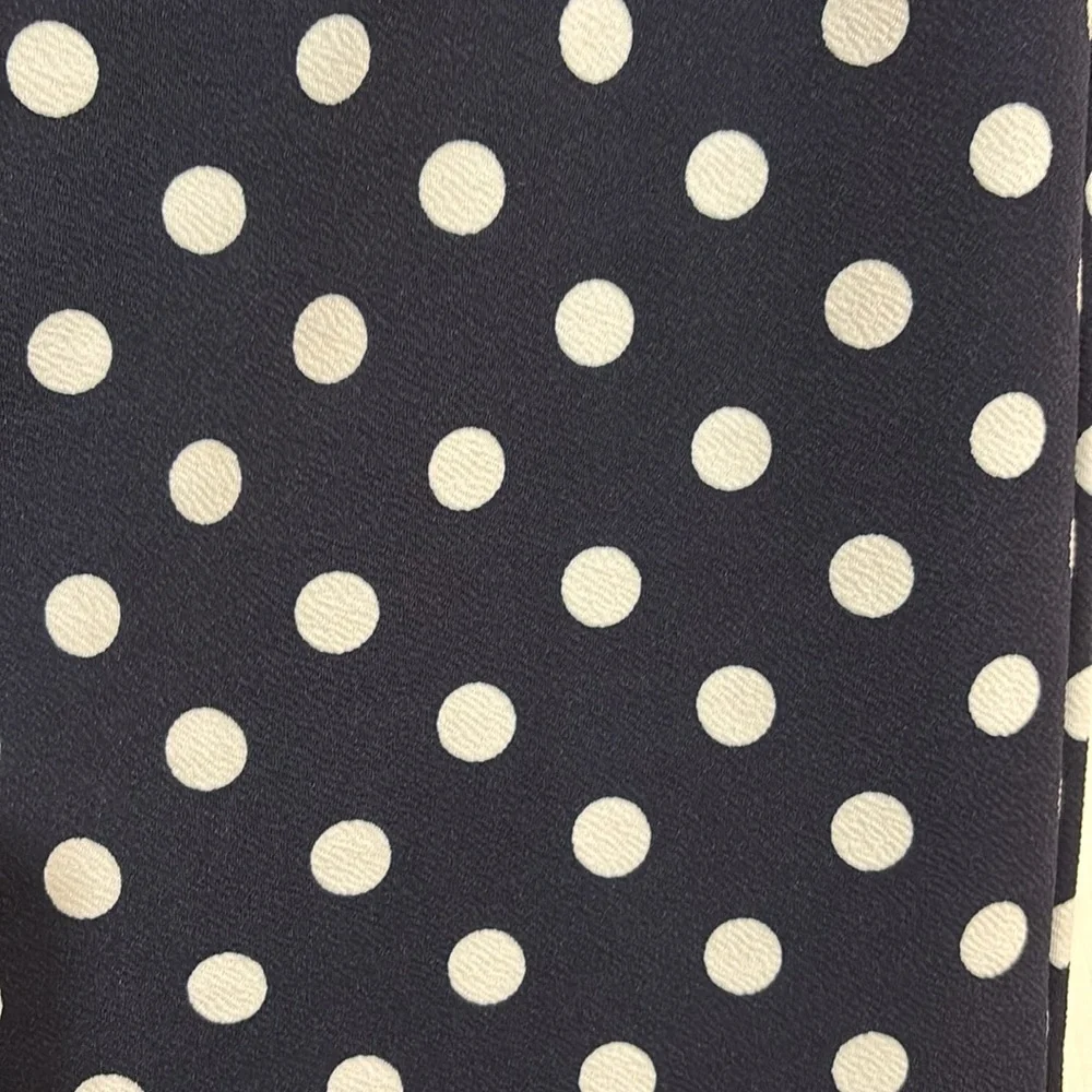 MOA Collection Women's Polka Dot Elastic Waistband Stretch Pencil Midi Skirt